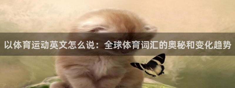 意昂3零能源集团：以体育运动英文怎么说：全球体育词汇的奥秘和变化趋势