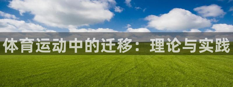 意昂34注册：体育运动中的迁移：理论与实践